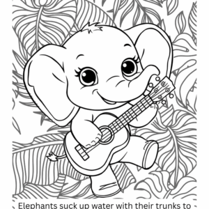 Animal Coloring Book for Kids - V1: (Digital Download) 50 Fun Coloring Pages with Cute Animals & Amazing Facts to Learn While You Color - Image 2
